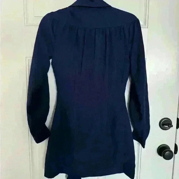 House of Harlow 1960 x Revolve Joline Wrap Dress Navy - Long Sleeve - XS - Picture 6 of 7